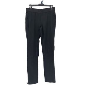 REI Womens Pants Hiking Trail Running Hybrid Ankle Zip Pockets Black S 32" Insem
